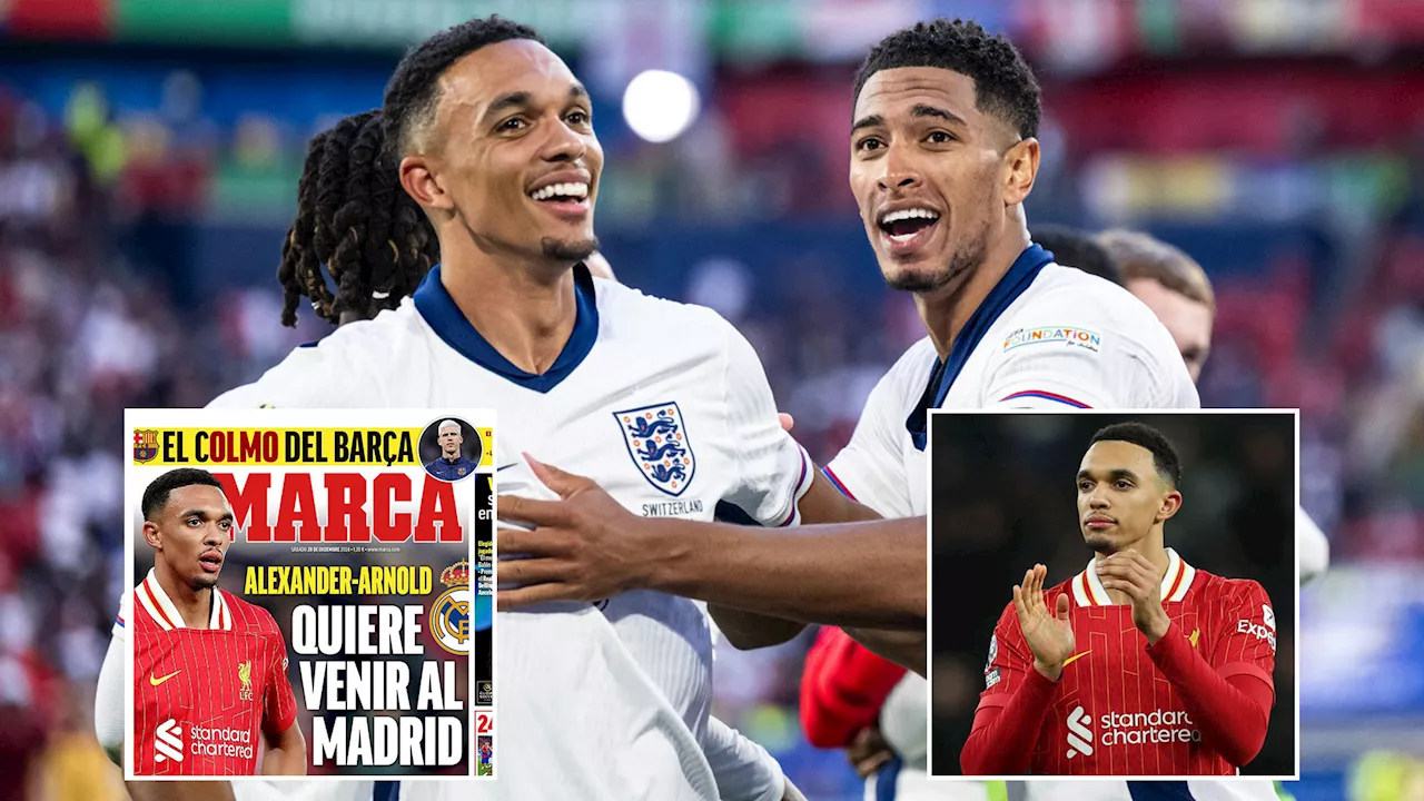 Trent Alexander-Arnold ‘tells Liverpool he wants Real Madrid transfer’ and can open talks over move in DAY...