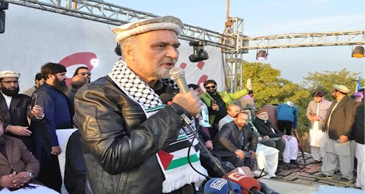 Hafiz Naeem demands govt to recognize Hamas on occasion of Gaza Million march in Islamabad