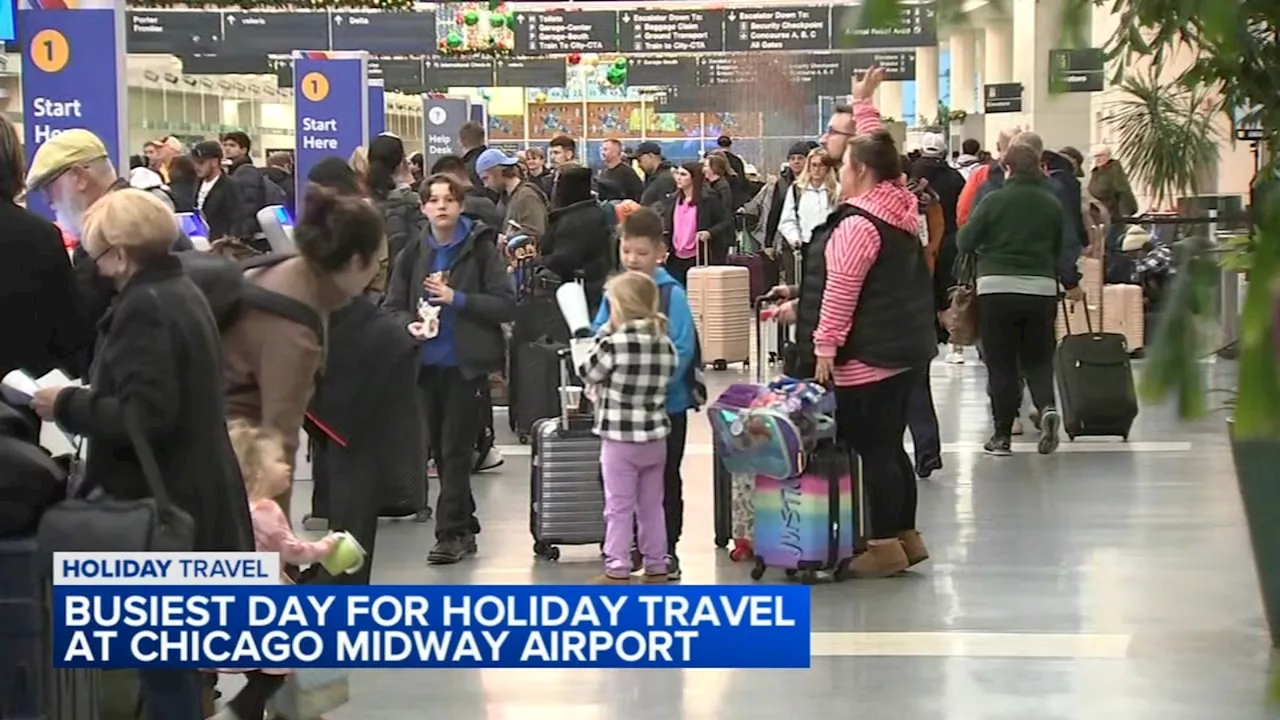 Midway Airport Expects Record Crowds on Busiest Travel Day of the Year