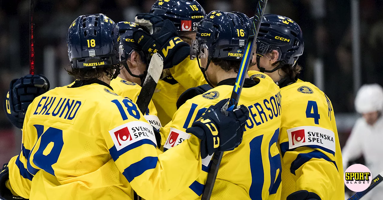 Sverige fortsätter JVM-triumfen mot Schweiz