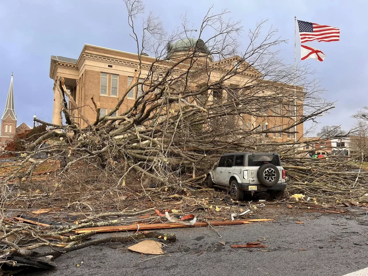 Tornado Damage Reported in Athens, Alabama