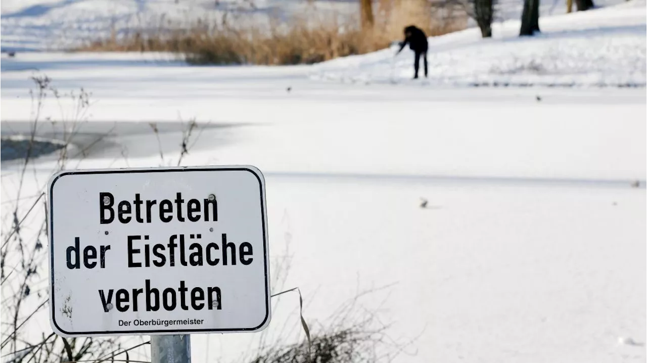 Polizei warnt vor Eisflächen in München