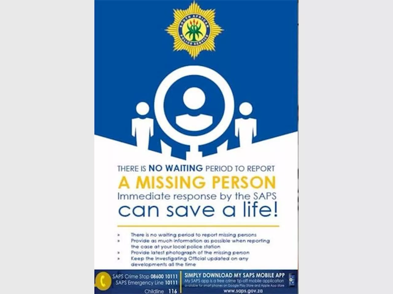 Missing Persons Warning During Festive Season