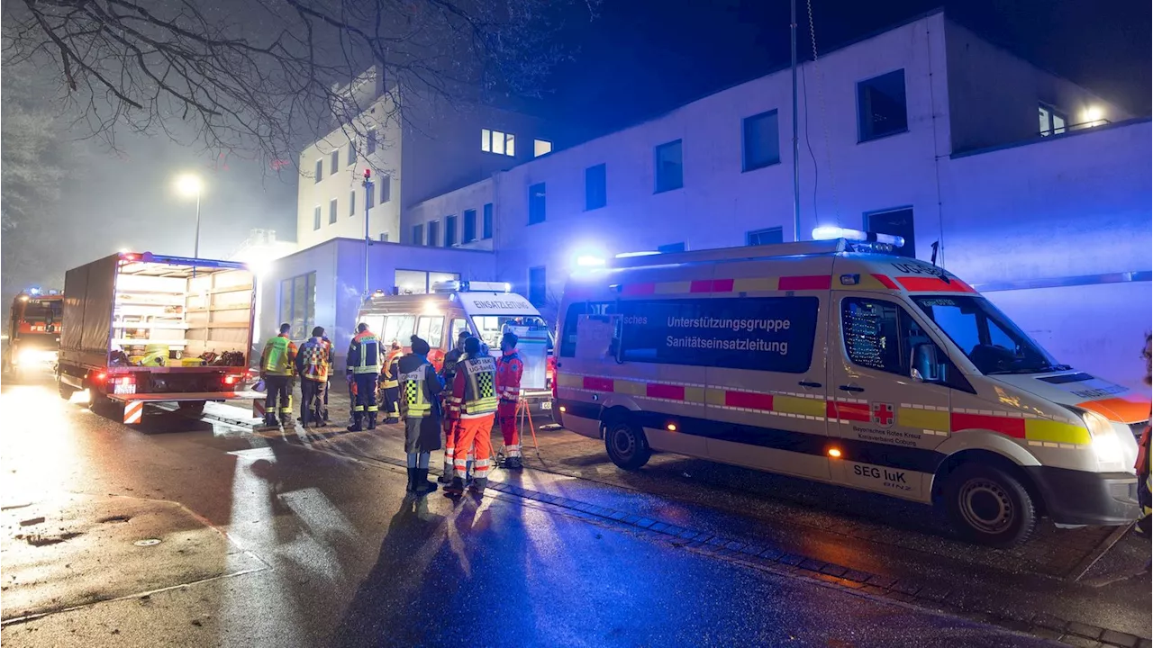 Kellerbrand: Krankenhaus in Neustadt bei Coburg evakuiert