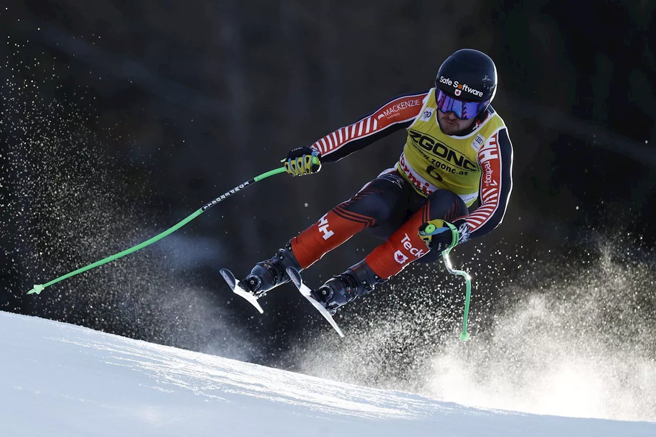 B.C.’s Cameron Alexander earns men’s downhill World Cup bronze on 2026 Olympic course