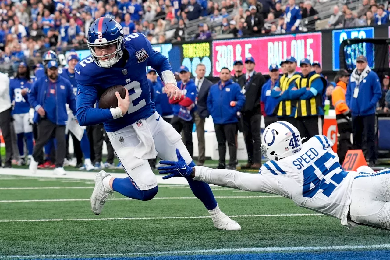 Giants End Losing Streak With 45-33 Victory Over Colts