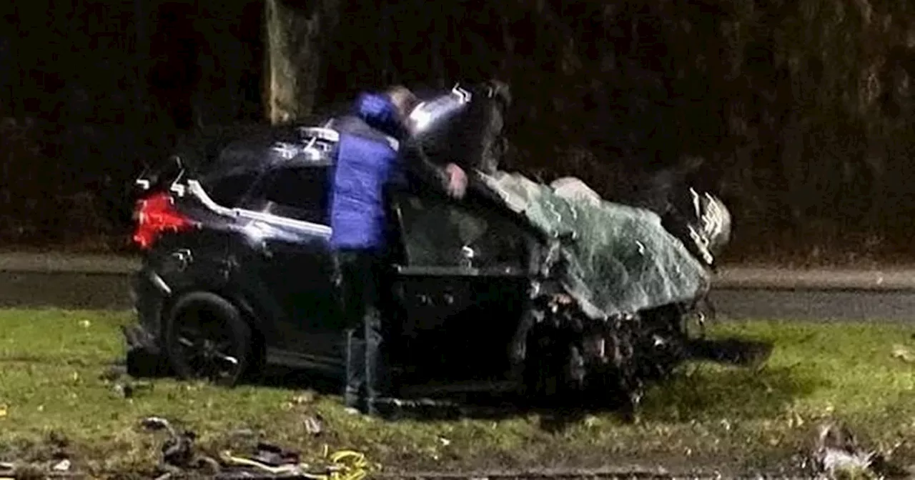 Driver Arrested After Engine Flies Off Car in Scots Crash