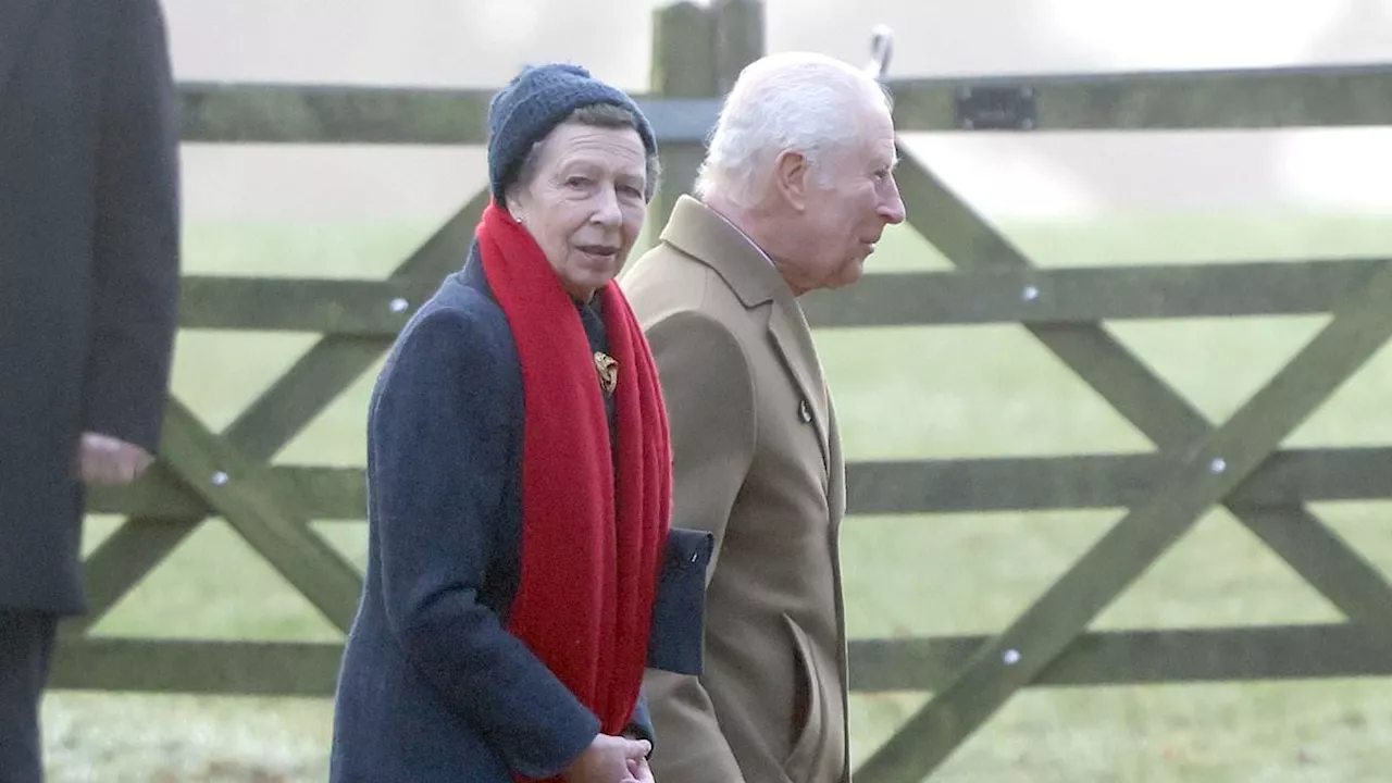 King Charles and Princess Anne Attend Sunday Service in Sandringham