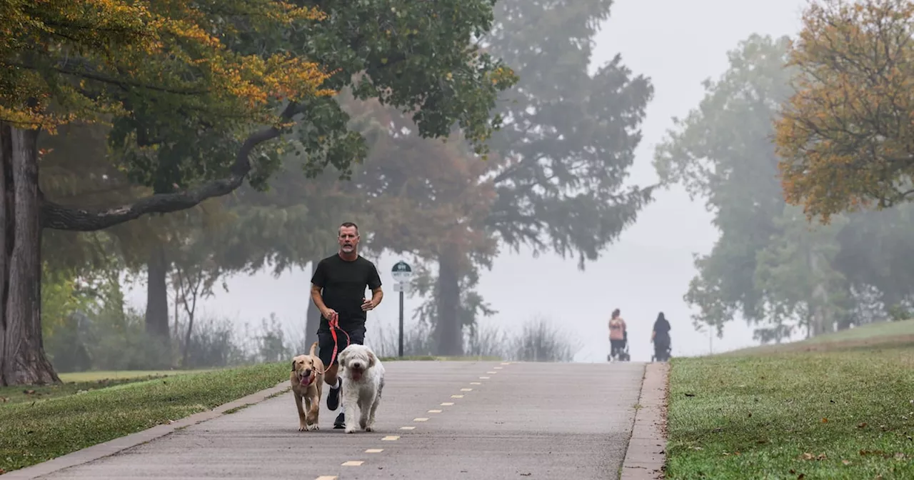 Fog Blanketed Dallas-Fort Worth Area Sunday Morning