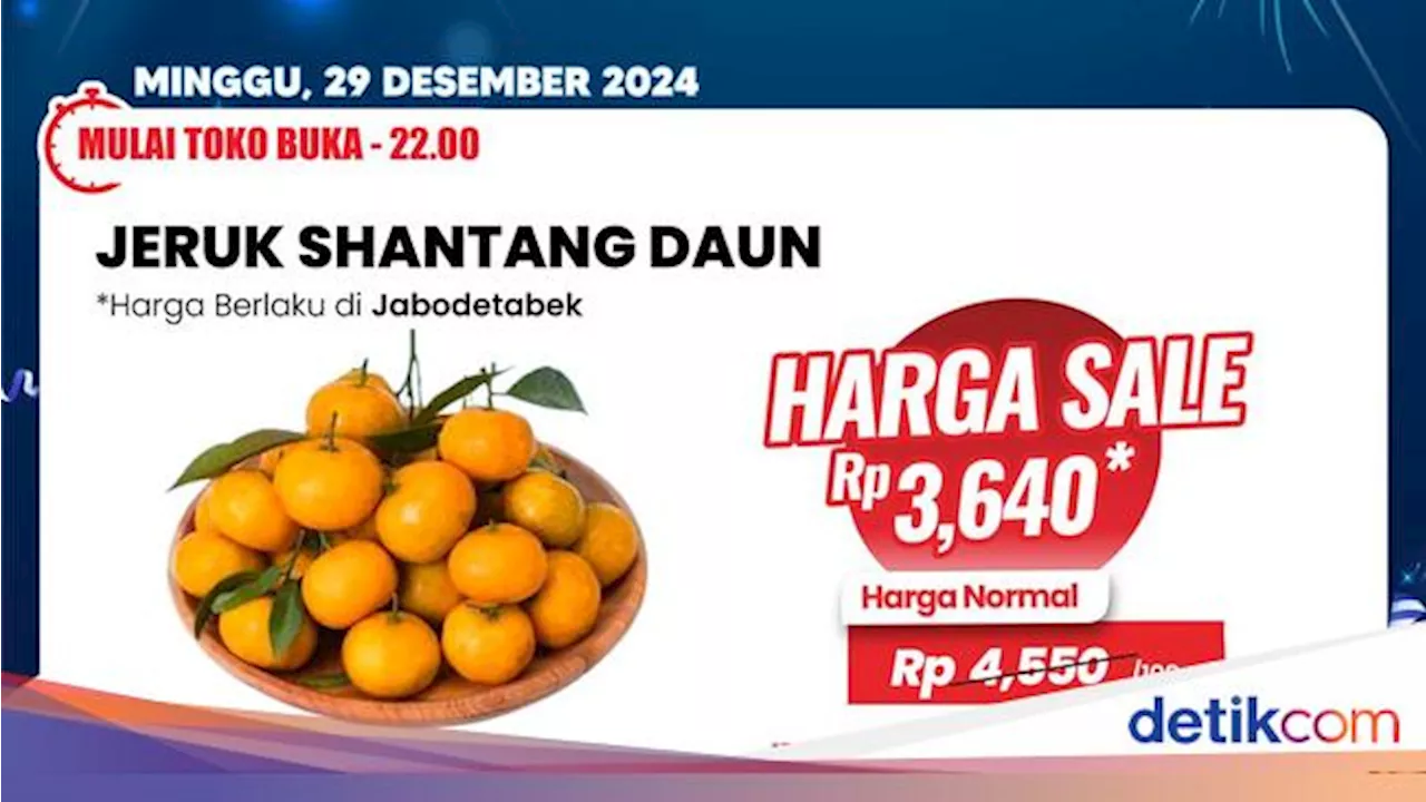 Transmart Full Day Sale! Beli Jeruk Shantang Mulai dari Rp 3 Ribuan Aja