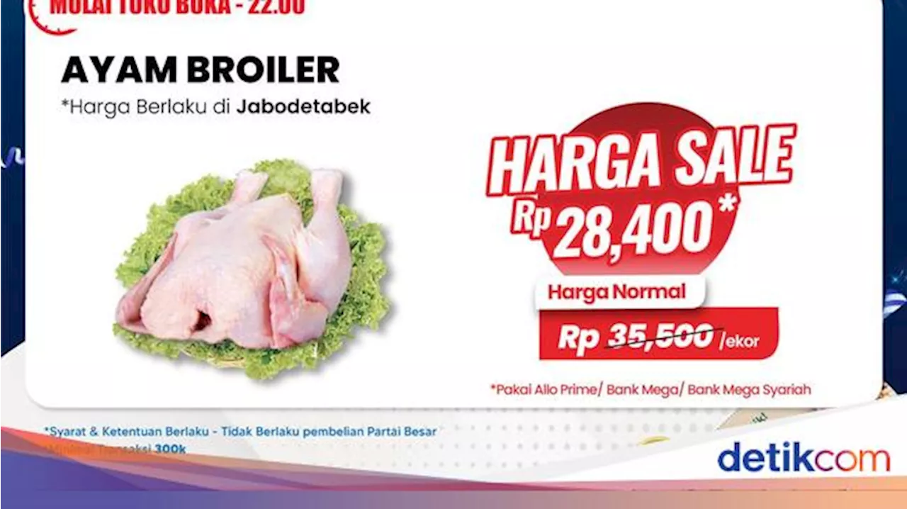 Transmart Full Day Sale: Diskon Ayam Broiler Hingga 20%