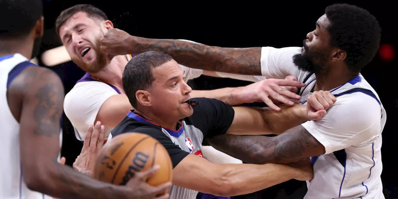 NBA Suspende a Tres Jugadores por Pelea en Partido Mavericks-Suns