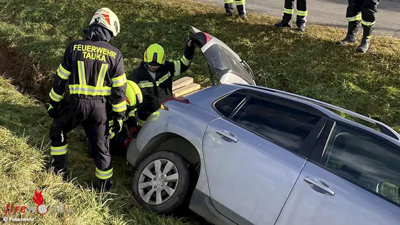 Fahrzeugbergung auf der B58 in Tauka