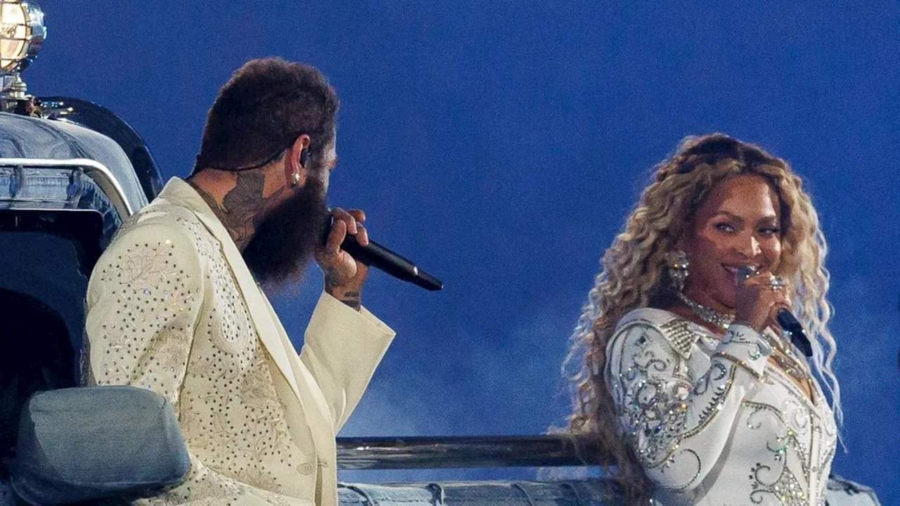 Post Malone dankt Beyoncé nach gemeinsamer NFL-Halbzeitshow-Performance