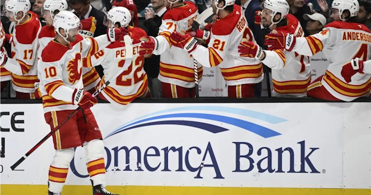 Flames Top Sharks in Calgary