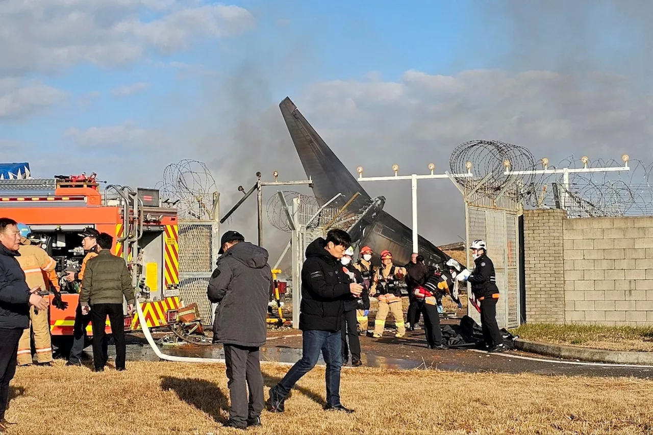 Plane Catches Fire After Veering Off Runway in South Korea, Killing at Least 28