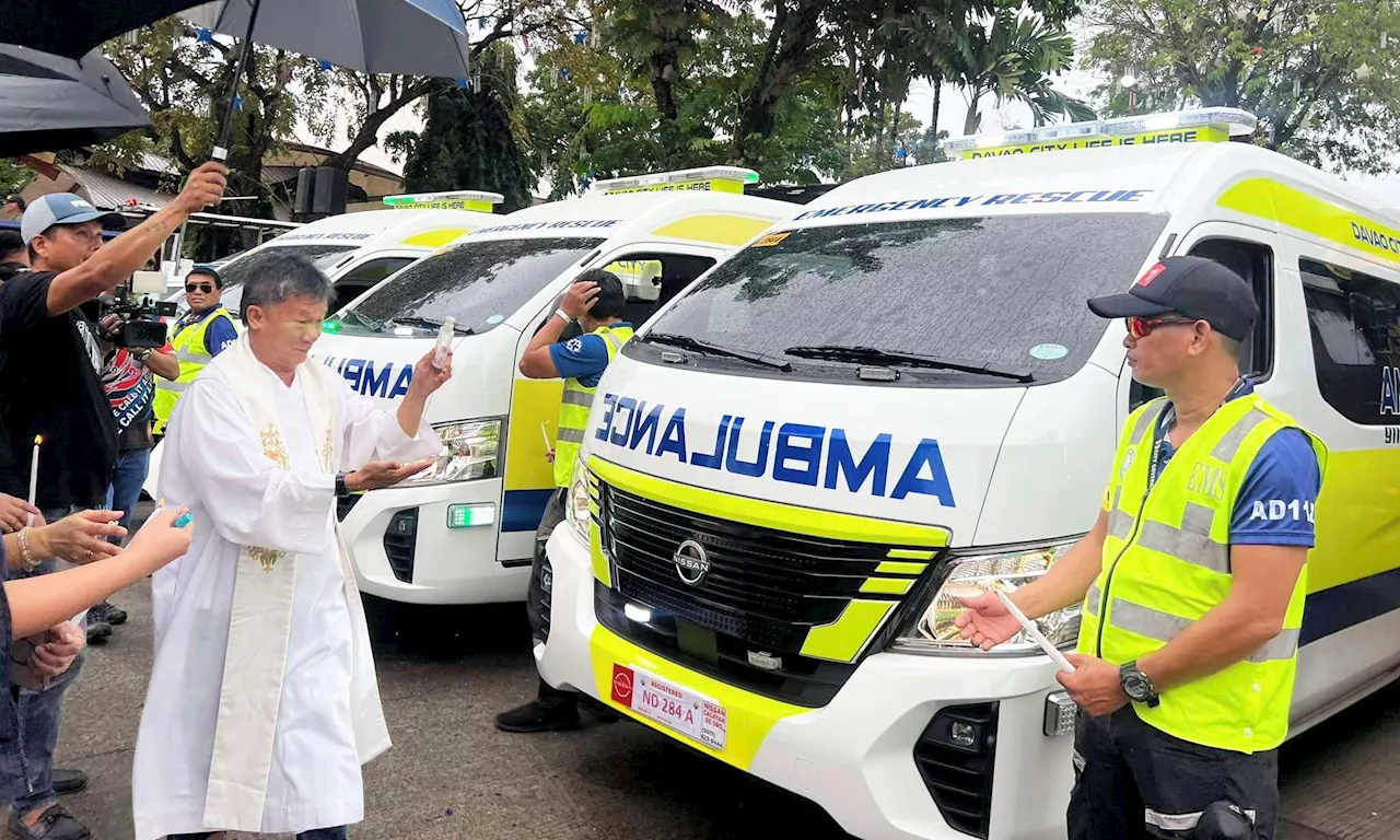 Davao city gov’t turns over new response assets