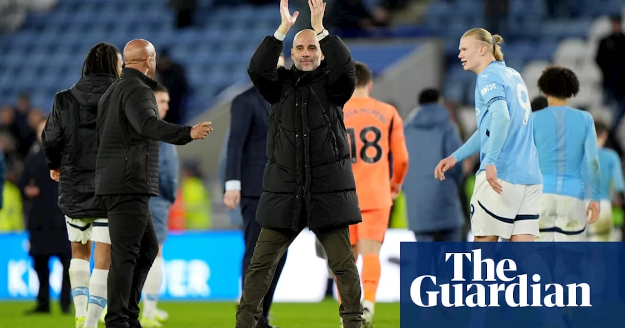 Pep Guardiola says City win at Leicester will ‘clear our minds and souls’