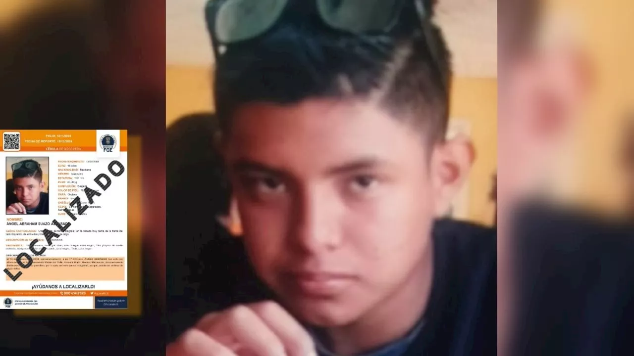 Joven de 18 años localizado con vida en Morelia después de días de búsqueda