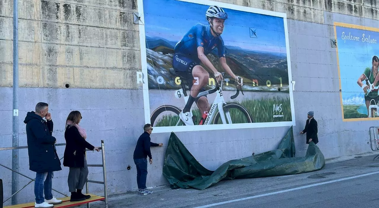 Murale a Simone Roganti a Spoltore