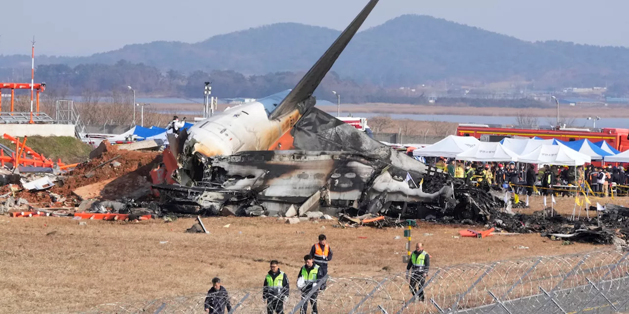 Tragedia aereo in Corea del Sud: solo due sopravvissuti