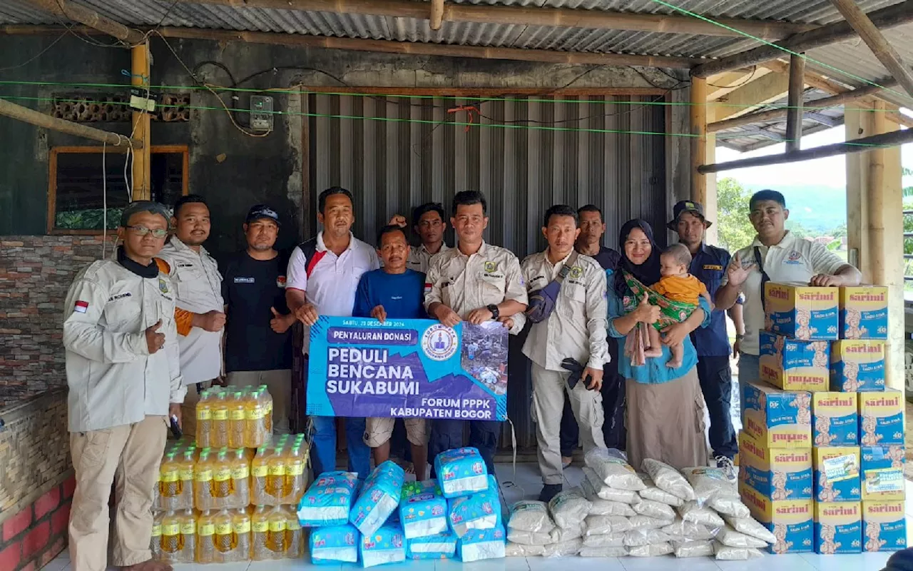 Forum PPPK Kabupaten Bogor Salurkan Donasi Banjir Sukabumi