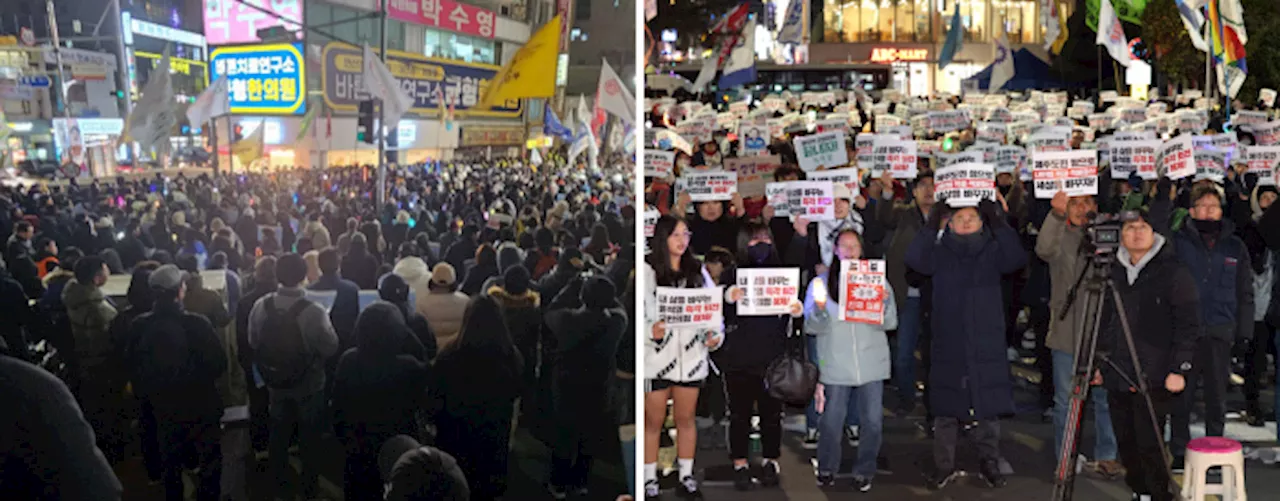 광화문에서 50만 시민, '윤석열 탄핵' 촉구