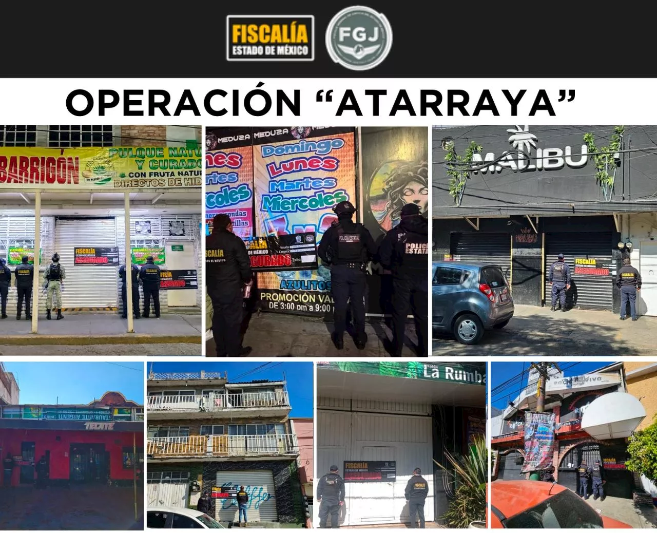 Operación Atarraya Aseguran Siete Bares en Naucalpan y Tlalnepantla