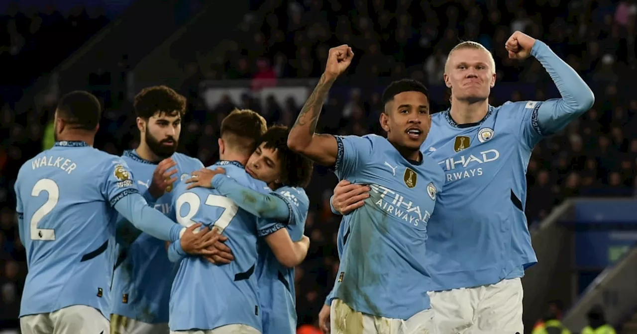 Manchester City logra vencer al Leicester en el partido 500 de Pep Guardiola