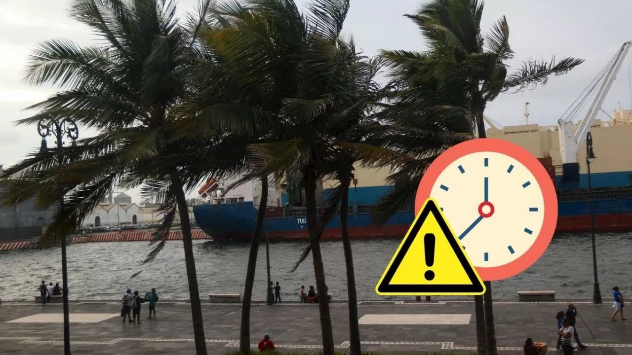 Doble norte en Veracruz: Días y hora que ingresarán rachas de hasta 60 km/h