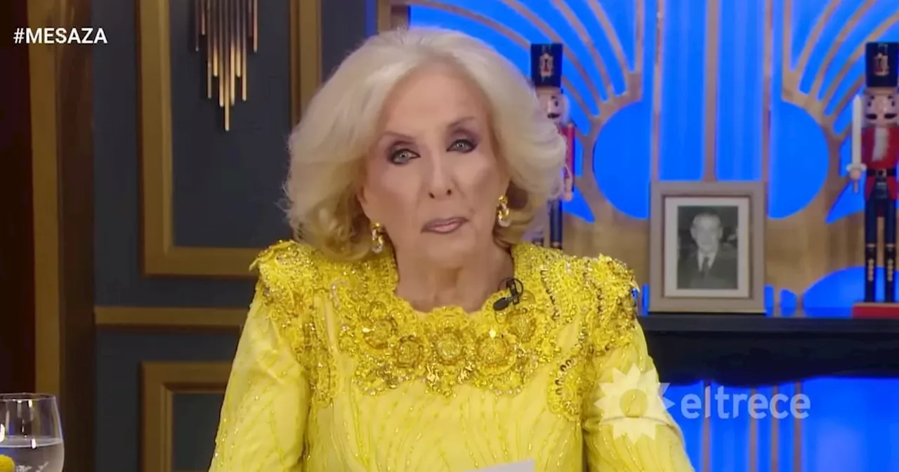 Mirtha Legrand le pidió disculpas a Roberto García Moritán: Esta vez se me fue la mano