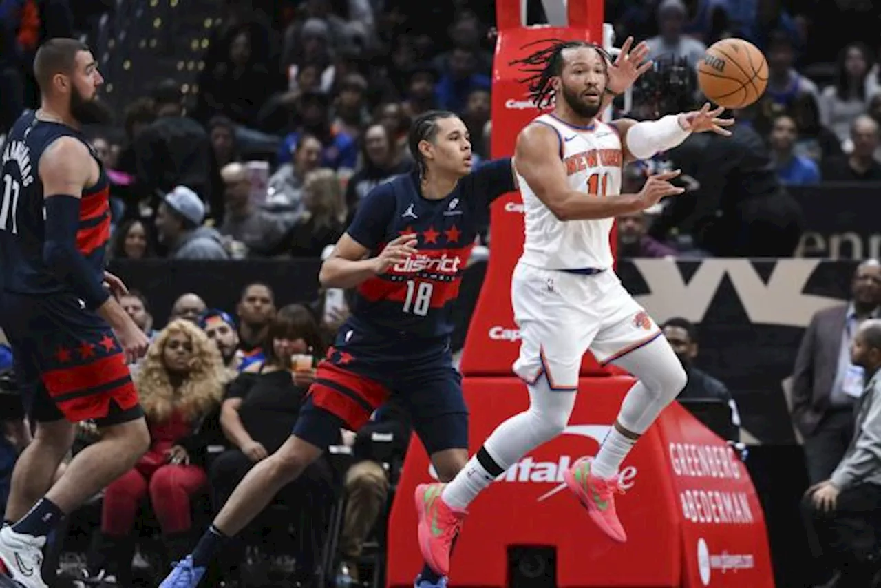 Jalen Brunson (Knicks) en feu face aux Wizards, 10/10 pour OKC