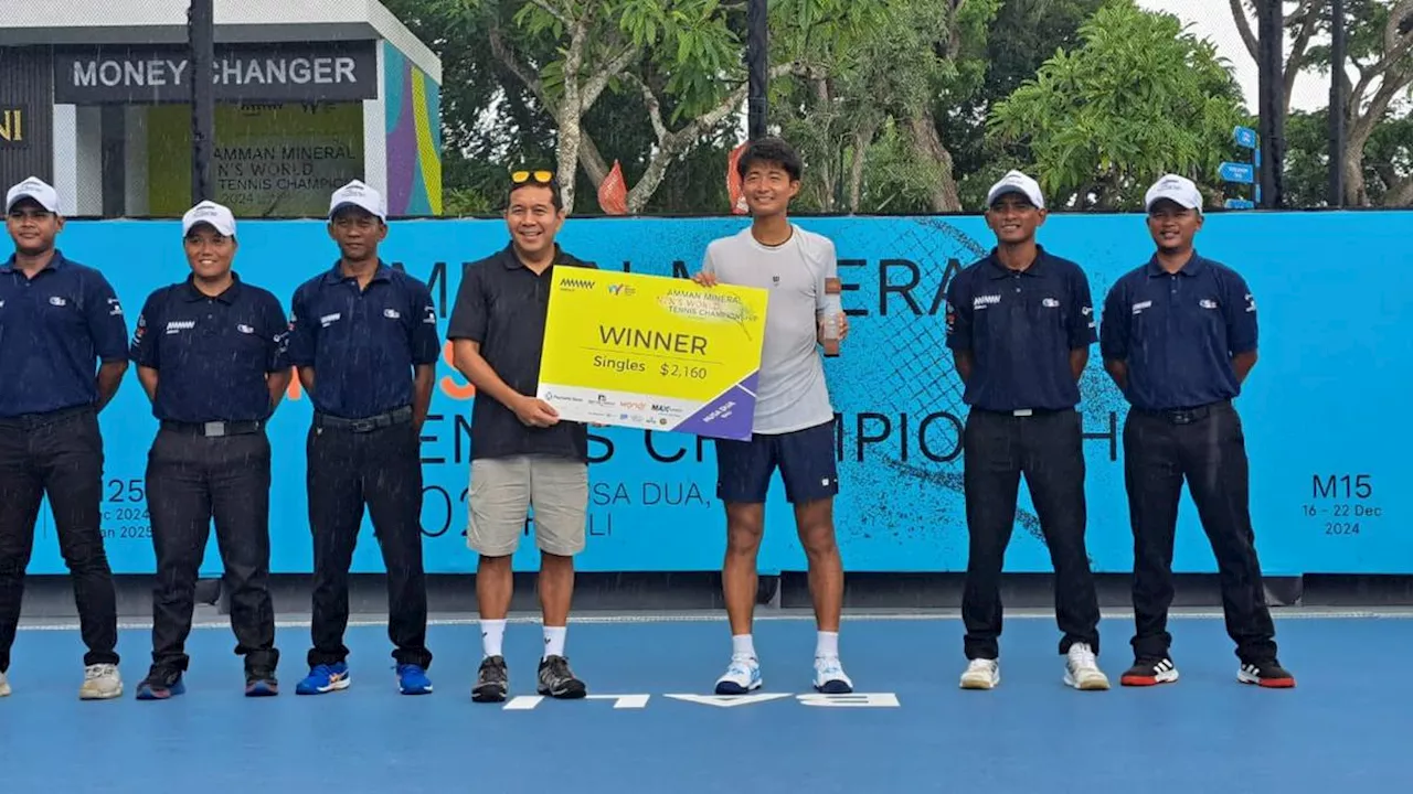 Hayato Matsuoka Juara Tunggal Putra M-15 Amman Mineral