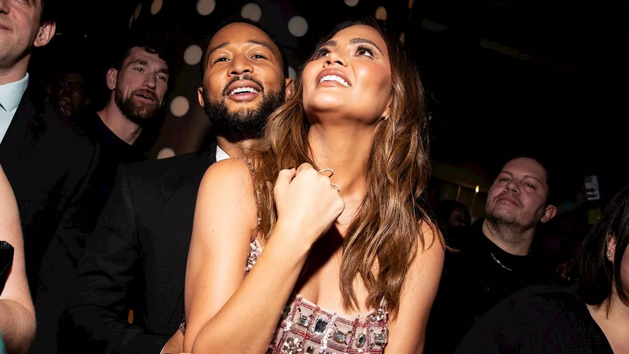 Chrissy Teigen Celebrates John Legend's 46th Birthday in London