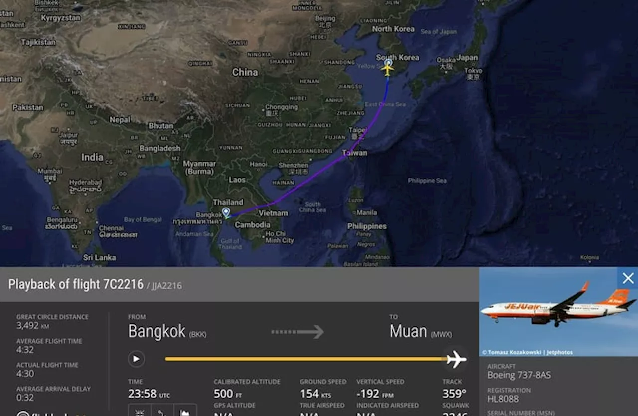 Pesawat Jeju Air Terhempas Saat Pendaratan Darurat di Korea Selatan