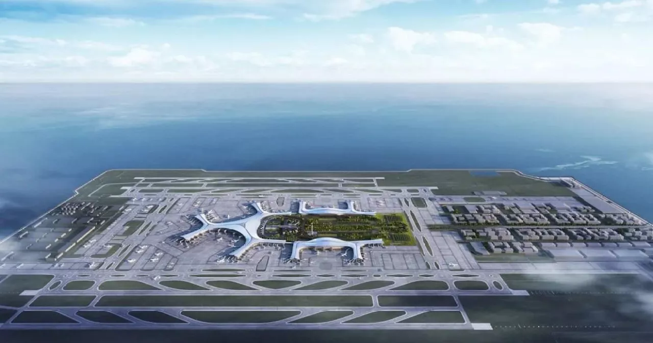 China Builds World's Largest Airport on Artificial Island