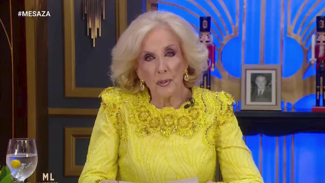 Mirtha Legrand se Disculpa con Roberto García Moritán por Escándalo en su Programa