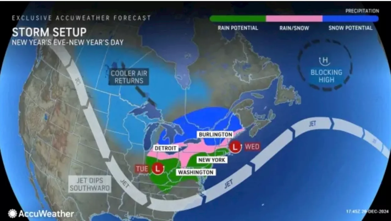 Heavy Rainfall Expected to Dampen New Year's Eve Celebrations in New Jersey