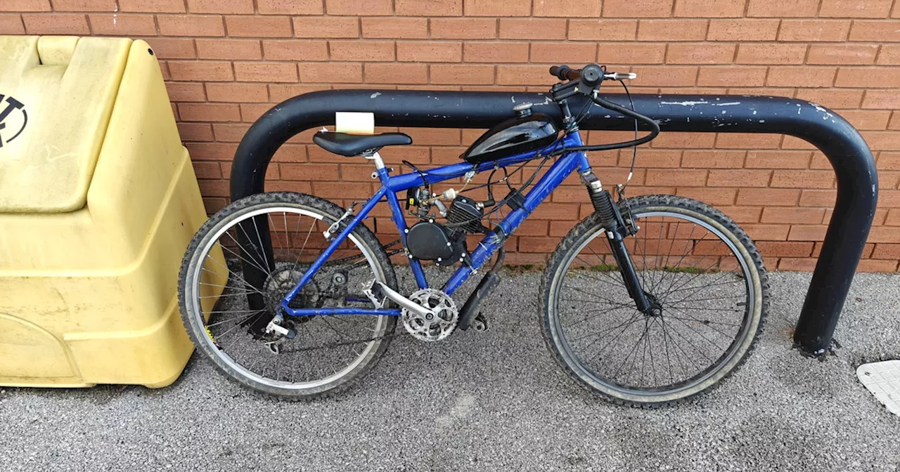 Police Seize Engine-Modified Bicycle in Mansfield