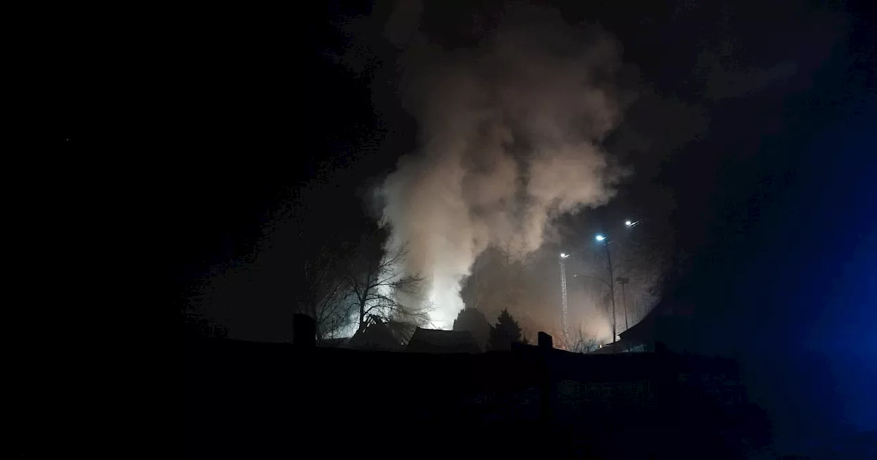 Großbrand in Langenberg