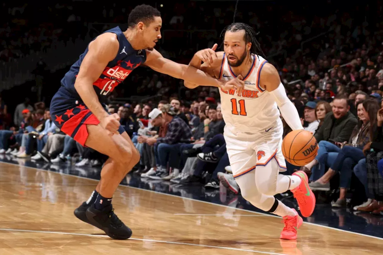 Jalen Brunson pours in 55 points to lead Knicks to gritty win over lowly Wizards