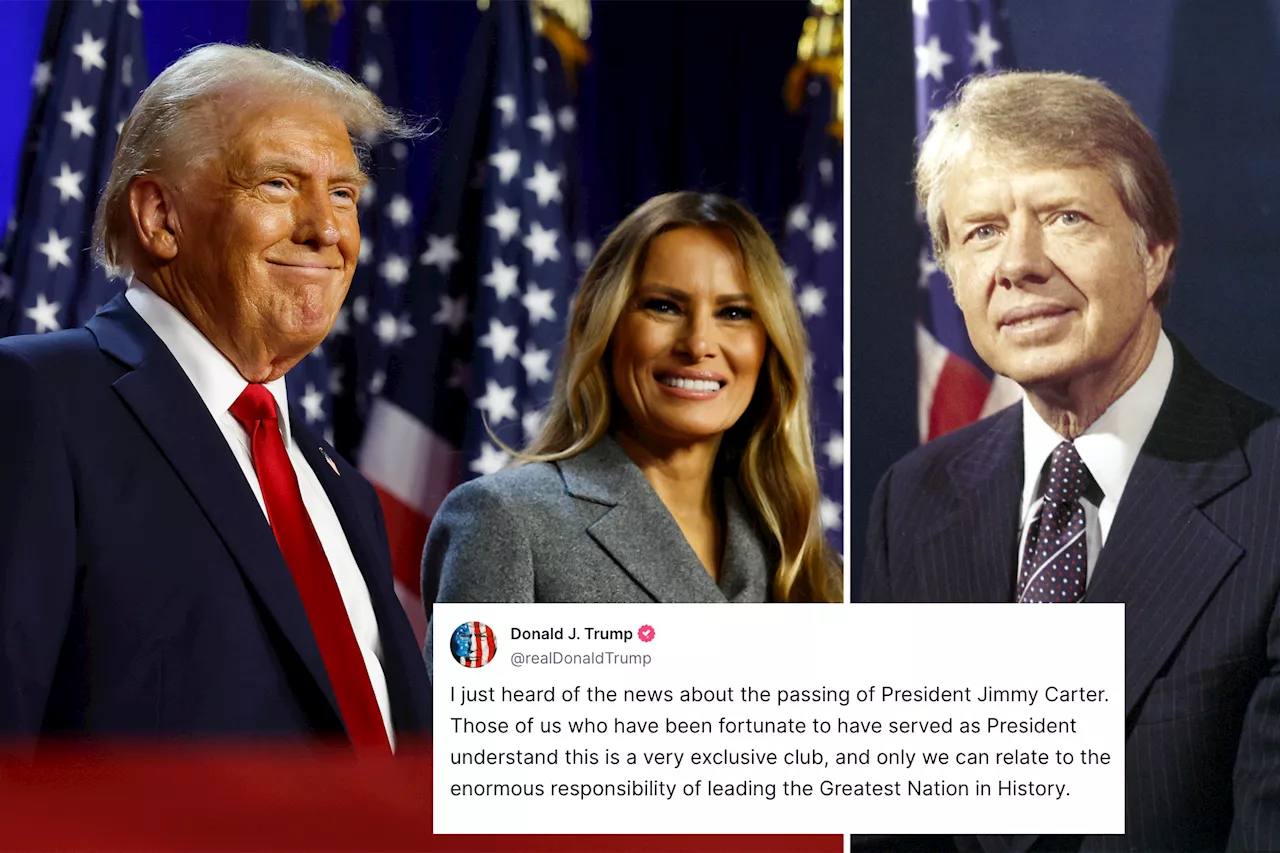 Trump Pays Tribute to Jimmy Carter