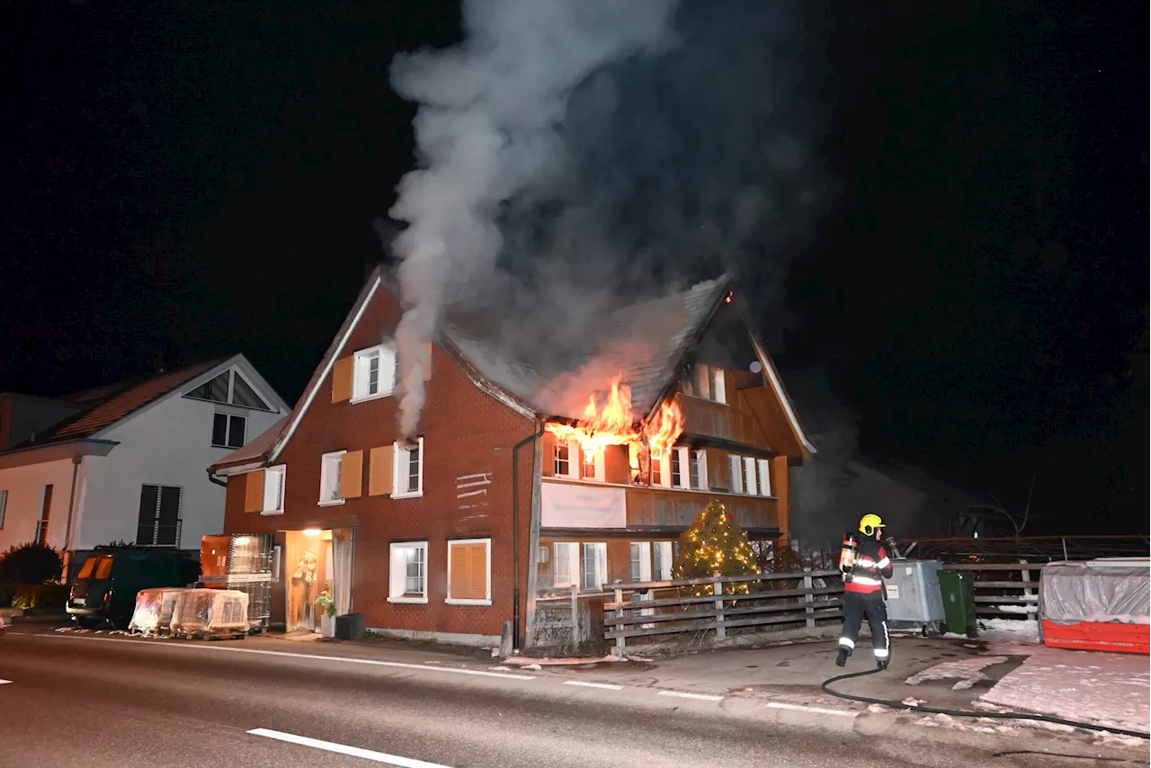 Brand in Mehrfamilienhaus in St. Gallen