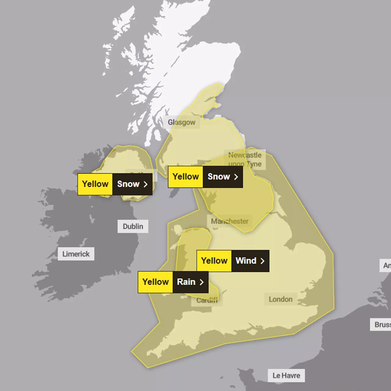 Strong Winds to Batter Shropshire on New Year's Day