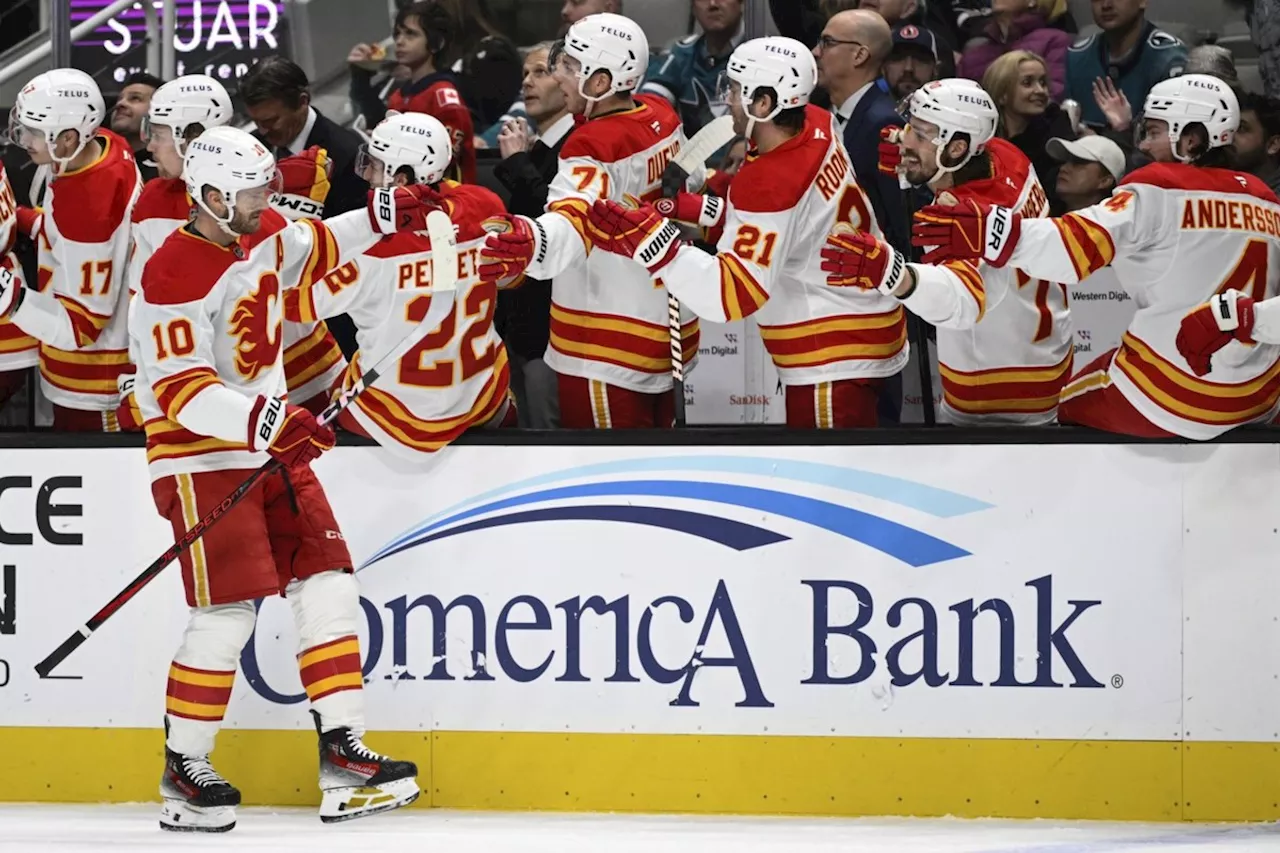 Flames End Sharks' Losing Streak with 3-1 Victory