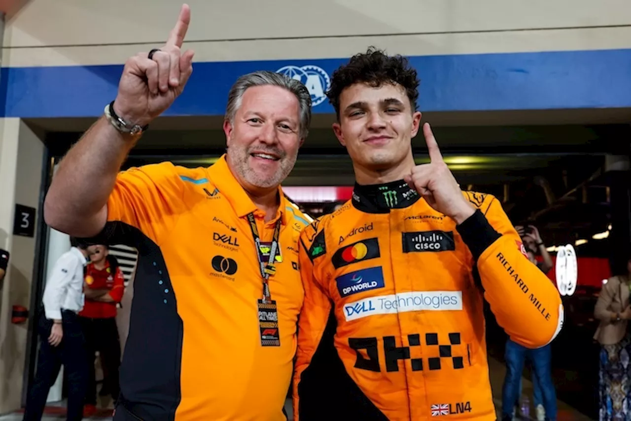 Norris vs. Verstappen: McLaren-CEO Brown glaubt an Norris' Siegchance 2025