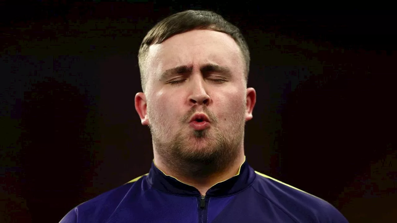 Luke Littler overcomes shaky start to reach World Darts Championship last 16