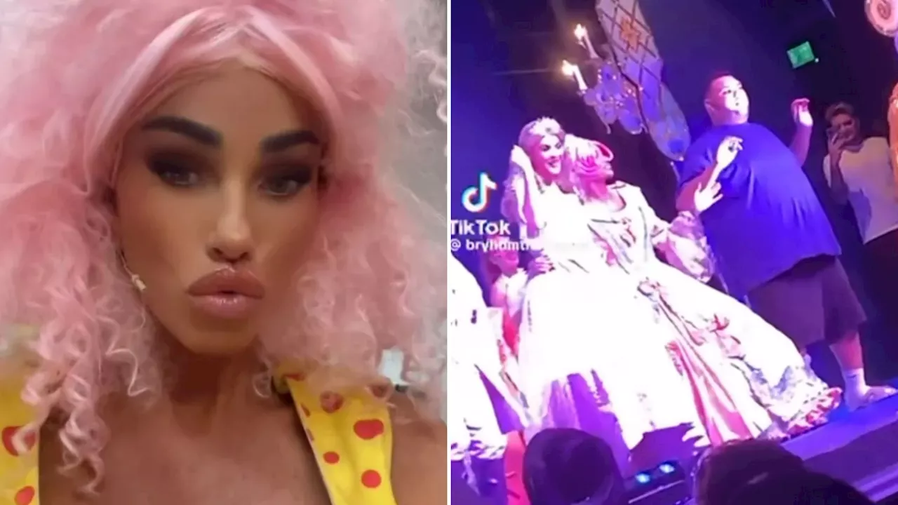 Katie Price Brings Son Harvey on Stage During Pantomime Performance