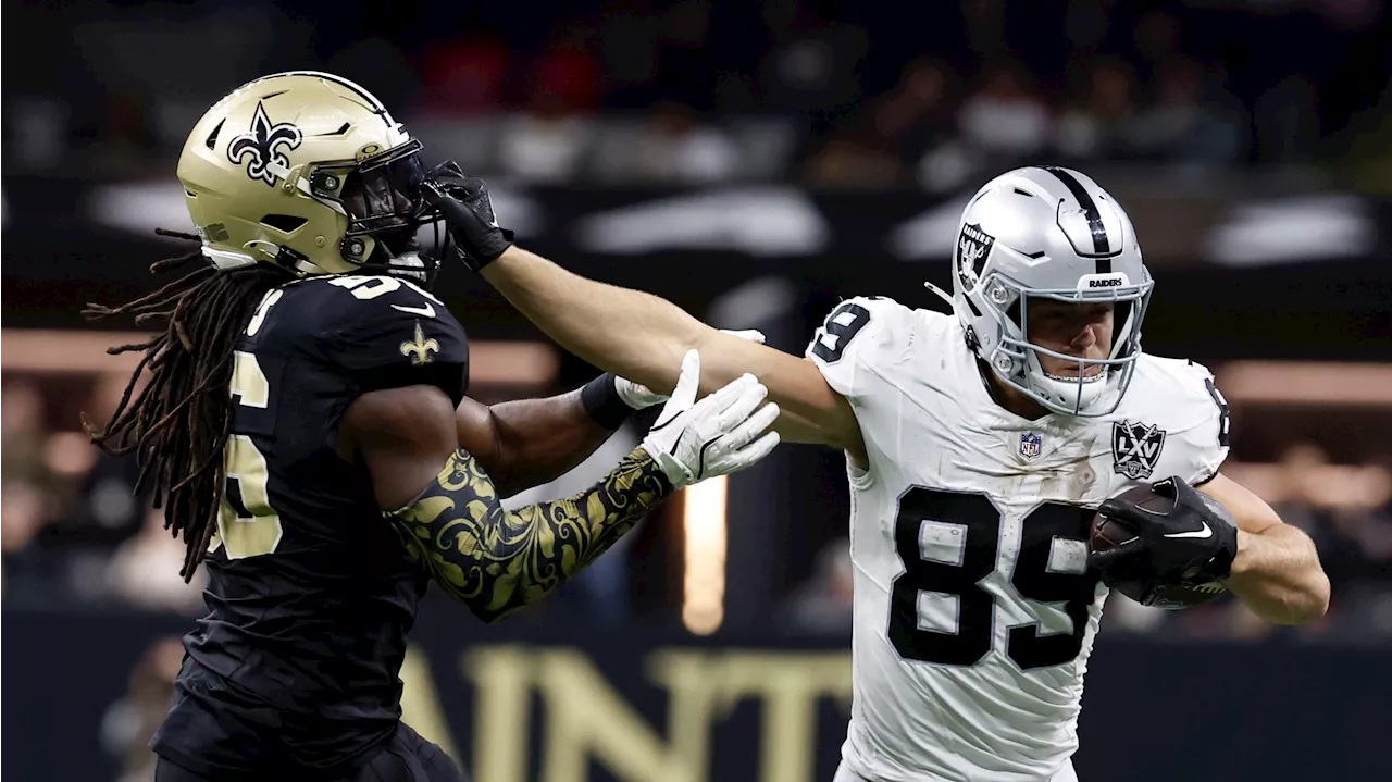 Bowers sets NFL rookie records as Raiders roll past Saints