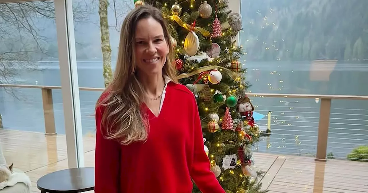 Hilary Swank Spends the Holidays with Her Twins